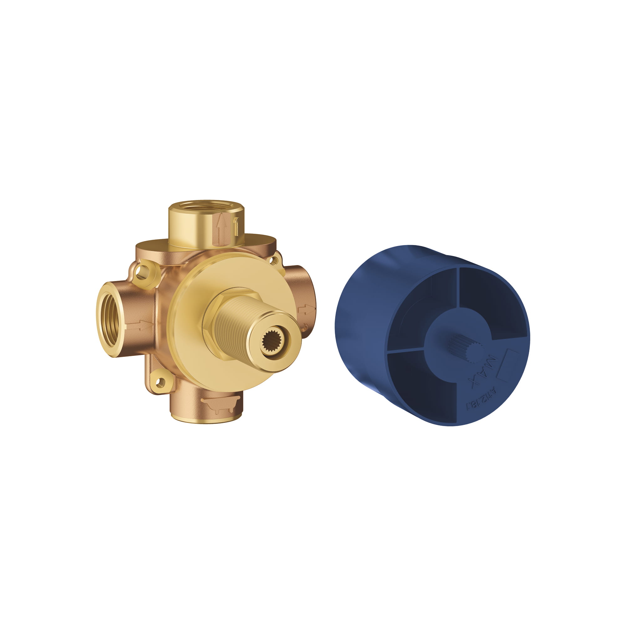 3Way Diverter RoughIn Valve (Shared Functions)